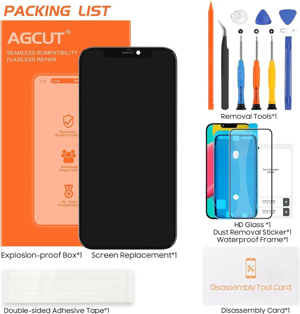 Дисплей Bokman для iPhone 12/12 Pro 6.1", заміна екрану LCD Incell з тачем і набором інструментів - фото 3