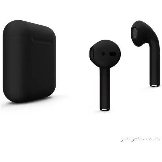 Беспроводные bluetooth наушники air pod 2 black - фото 3