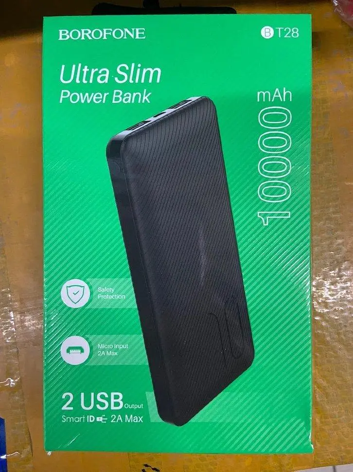 Внешний аккумулятор Borofone bt28 Beneficial mobile power bank 10000 mAh черный - фото 4