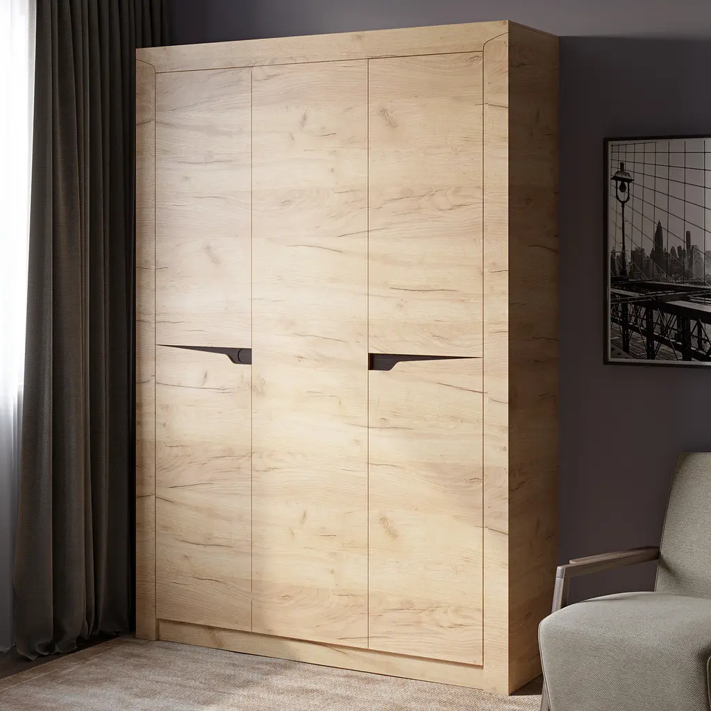 Шафа тридверна Еверест Ліберті-1420 см Дуб Крафт Золотий (DTM-2291) - фото 3