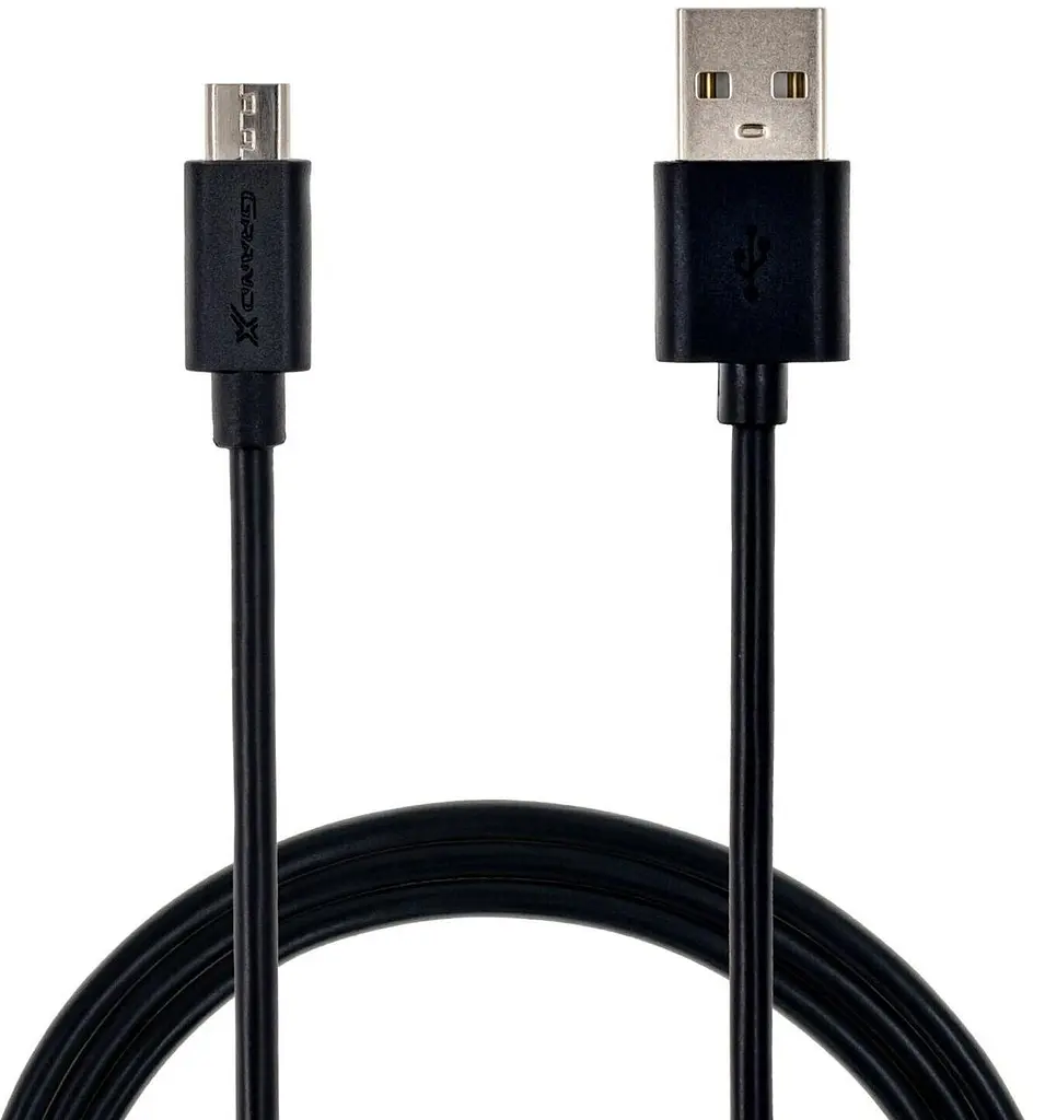 Кабель Grand-X USB - micro USB (M/M), Cu, 2.5 м, Чорний (PM025B)