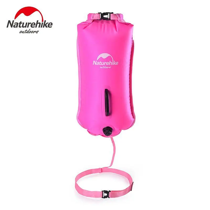 Буй-гермомешок Naturehike NH17S001-G 18л с хомутом (Розовый) - фото 4
