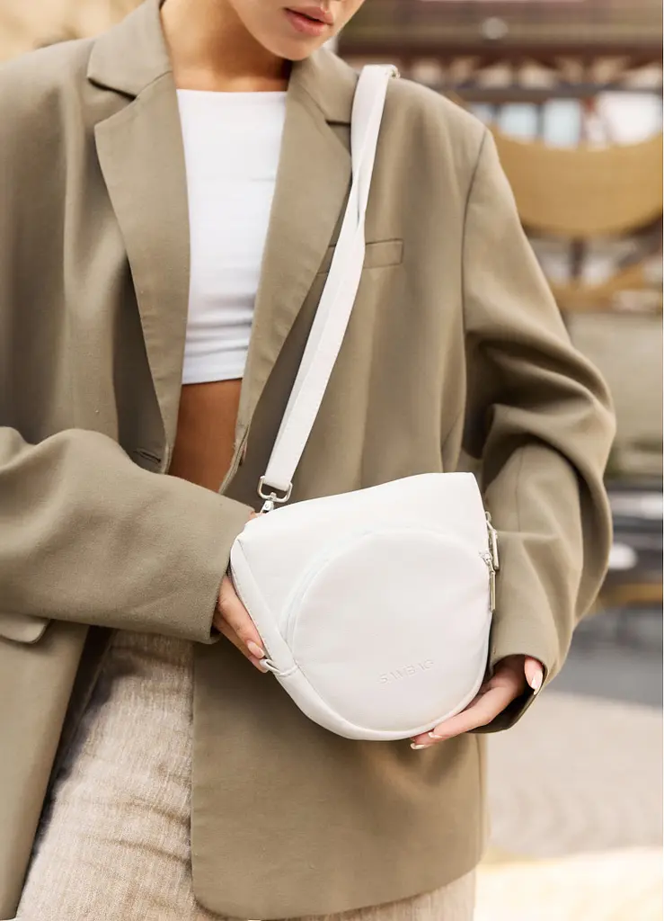 Сумка жіноча Sambag Sofi біла 20 х 18 х 5 см (88193008) - фото 8