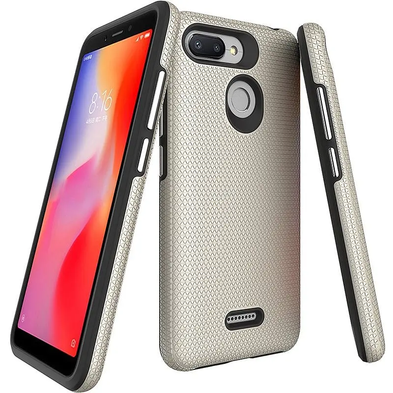 Чехол-накладка Toto Triangle TPU+PC Case Xiaomi Redmi 6/6A Gold - фото 2