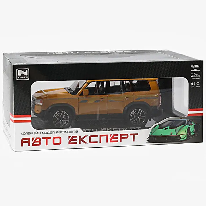 Колекційна металева модель автомобіля АвтоЕксперт Toyota Land Cruiser Prado J250 з інерцією, світлом та звуком 1:24  - фото 5