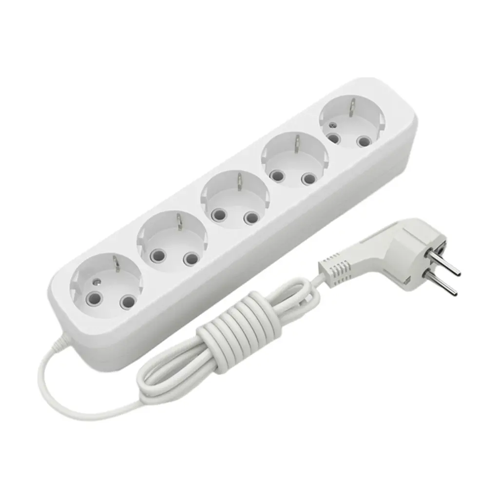 Сетевой удлинитель Electrum C-ES-1794 5.0m, 5 роз, white (C-ES-1794)