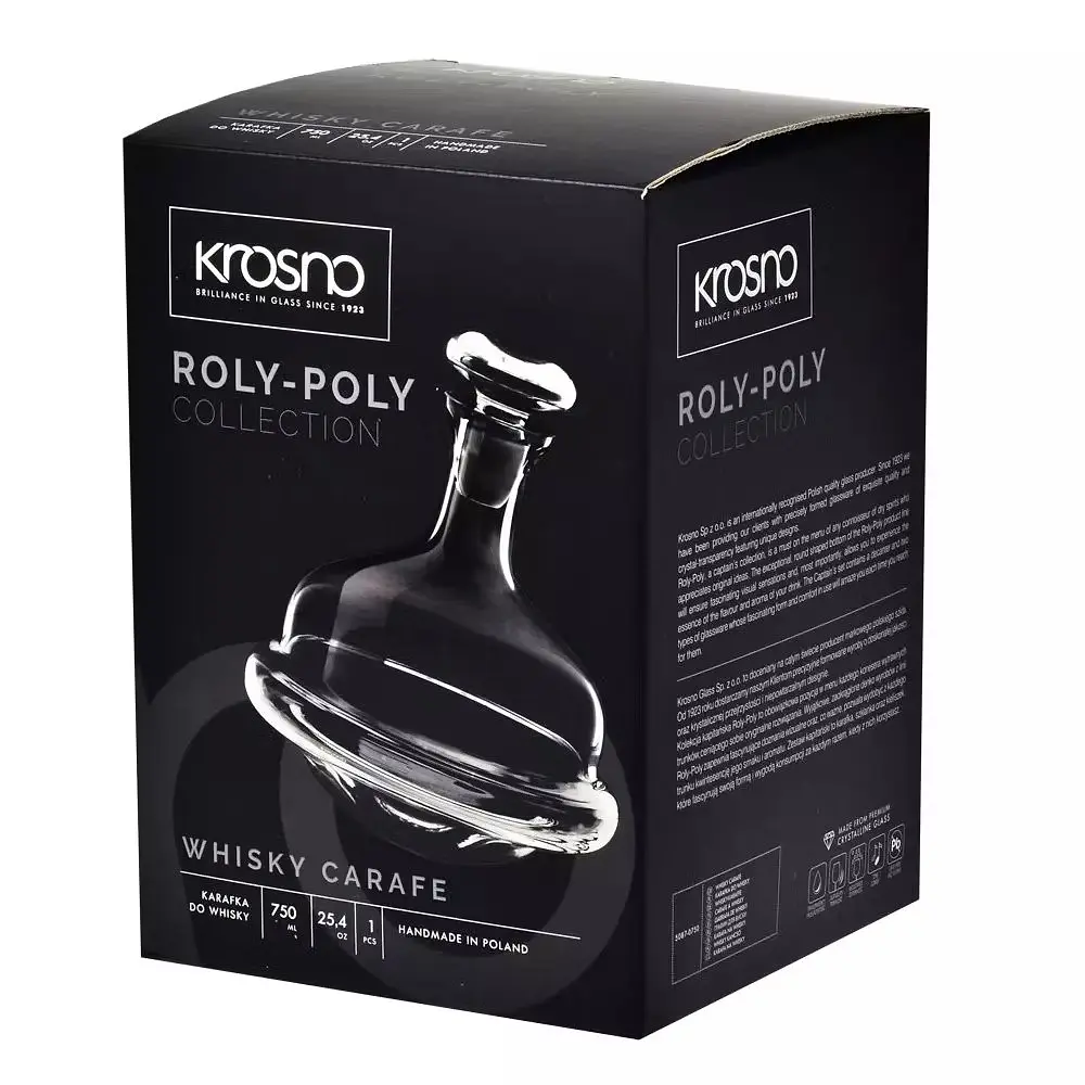 Графин для виски Krosno Roly-Poly, стекло, 750 мл (788524) - фото 2