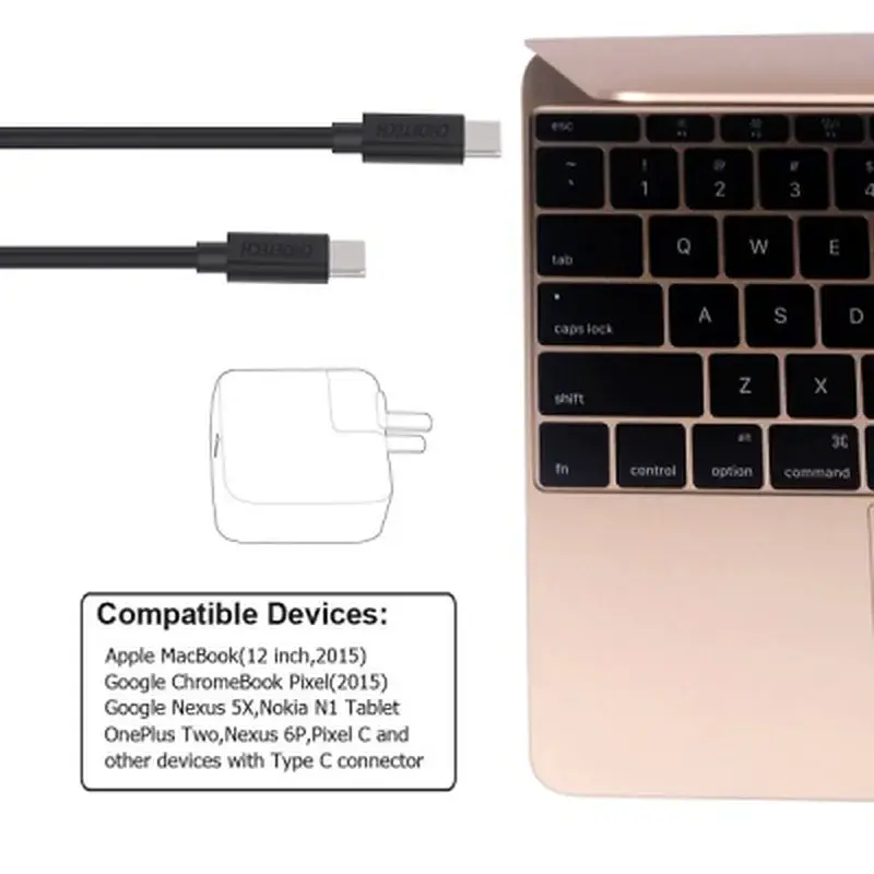 Дата кабель USB-C to USB-C 2.0m Choetech (CC0003) - фото 7
