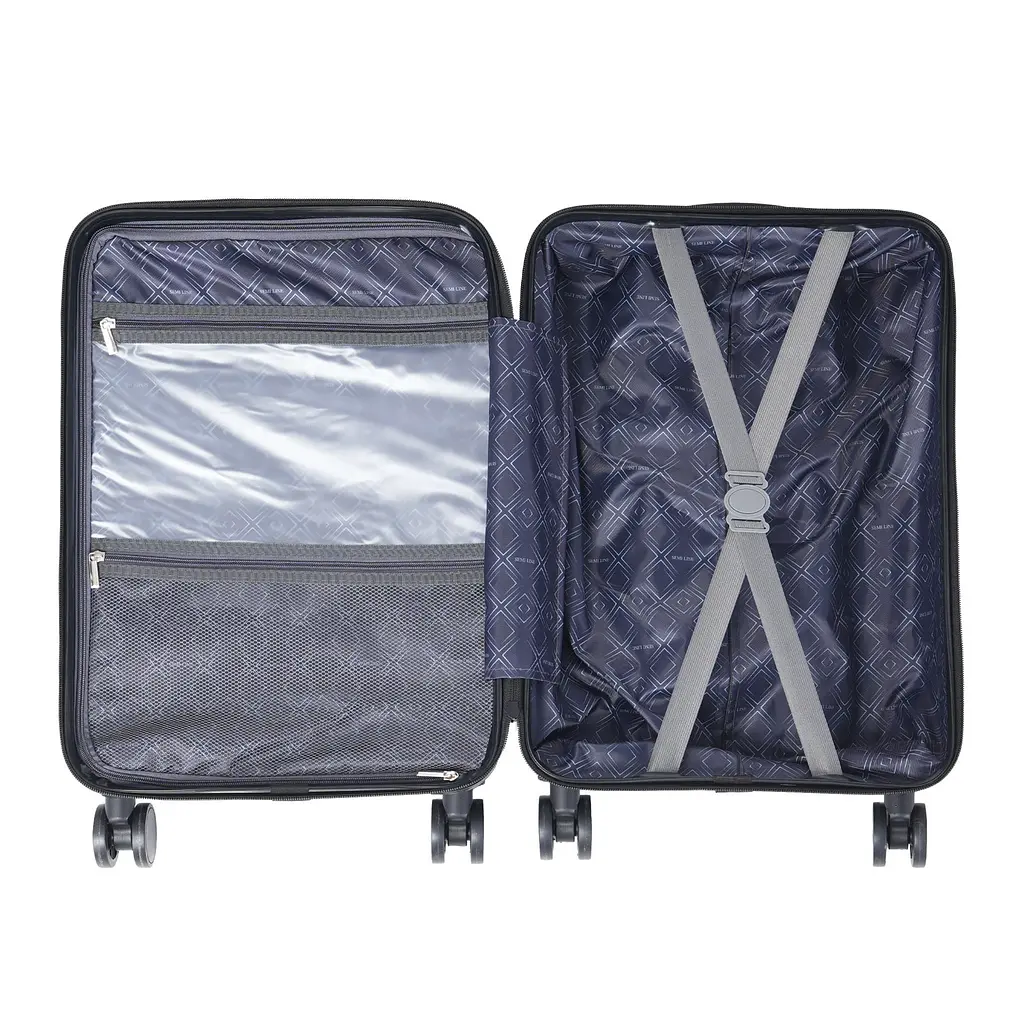 Валіза Semi Line 20 дюймів (S) T5964-2, ABS, з USB-зарядкою та відділенням для ноутбука, ручна поклажа, чорний - фото 6