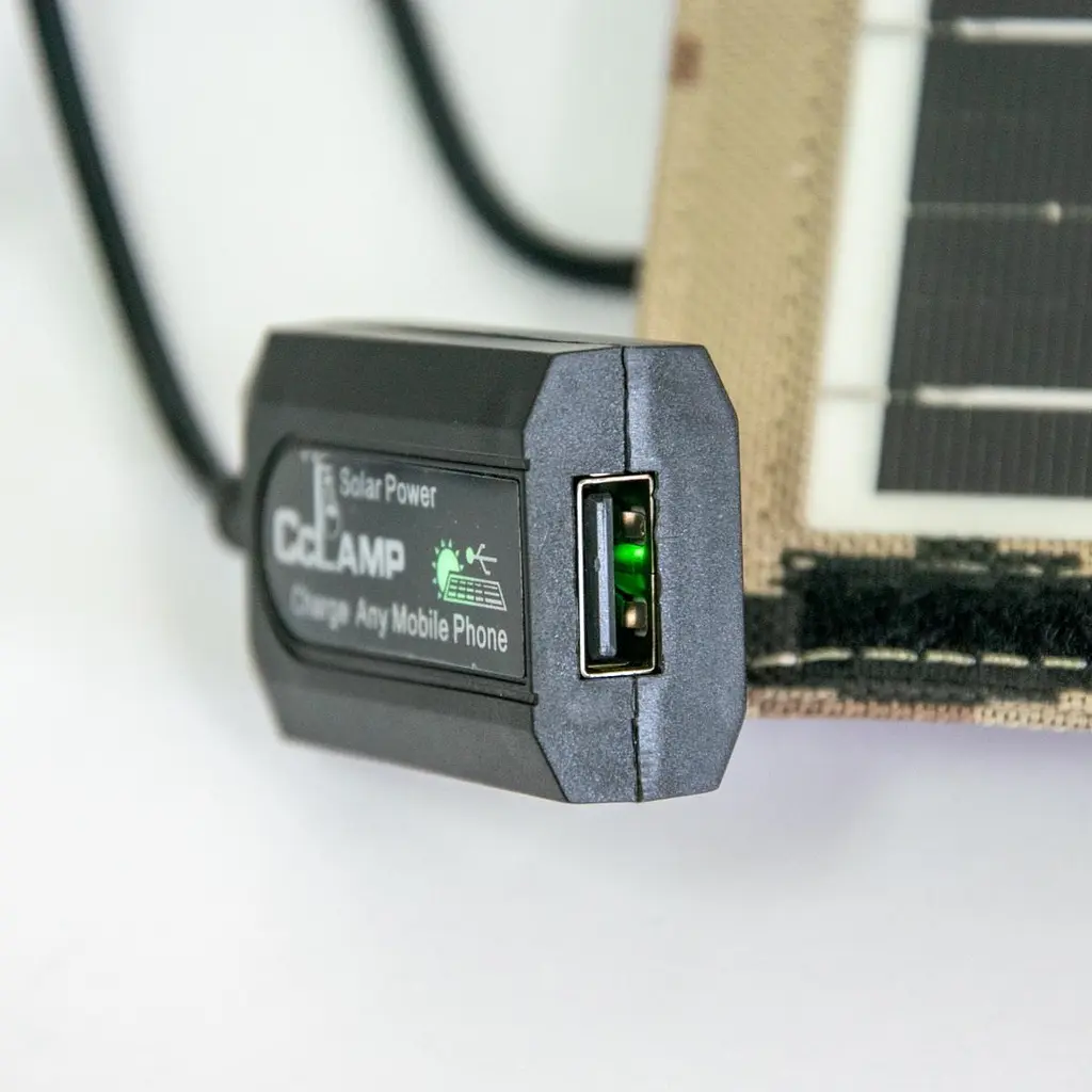 Портативна сонячна панель із USB виходом у вигляді книги пісочний піксель 7,2 Вт CL-670 - фото 5