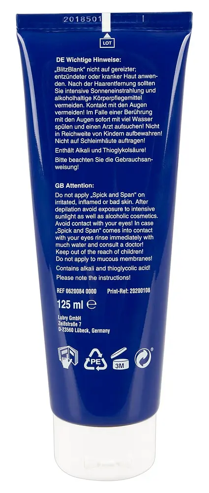 Крем для депіляції - BlitzBlank Depilation Cream, 125 мл - фото 3