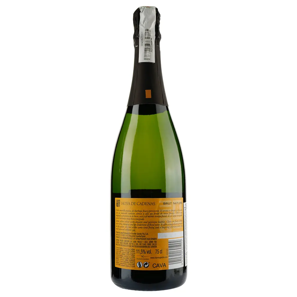 Уцінка. Вино ігристе Hoya de Cadenas Cava Brut Nature біле брют 11.5% 0.75 л - фото 2