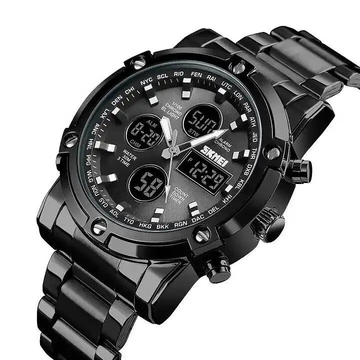 Наручний годинник чоловічий Skmei 1389 Black - Black, 1389BK (12323) - фото 3