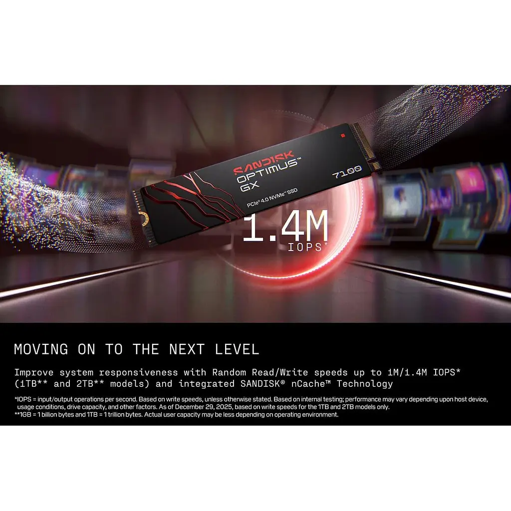 Накопитель SSD Sandisk m.2 NVMe 500GB GX 7100 PCI-E 4.0 (SDSP71500GAN-000E0) - фото 6