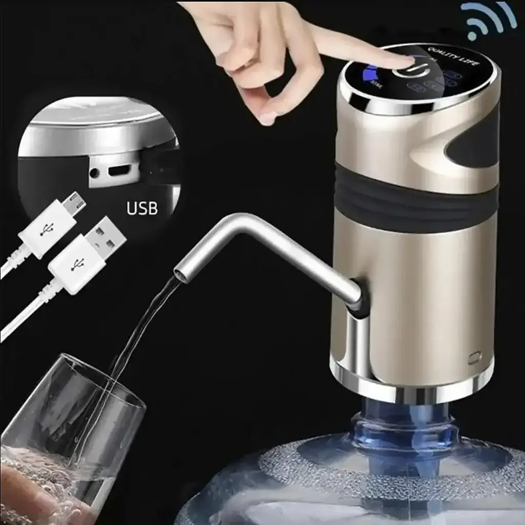 Електричний портативний насос для води WATER DISPENSER XL-129 – диспенсер для пляшок із питною водою - фото 4