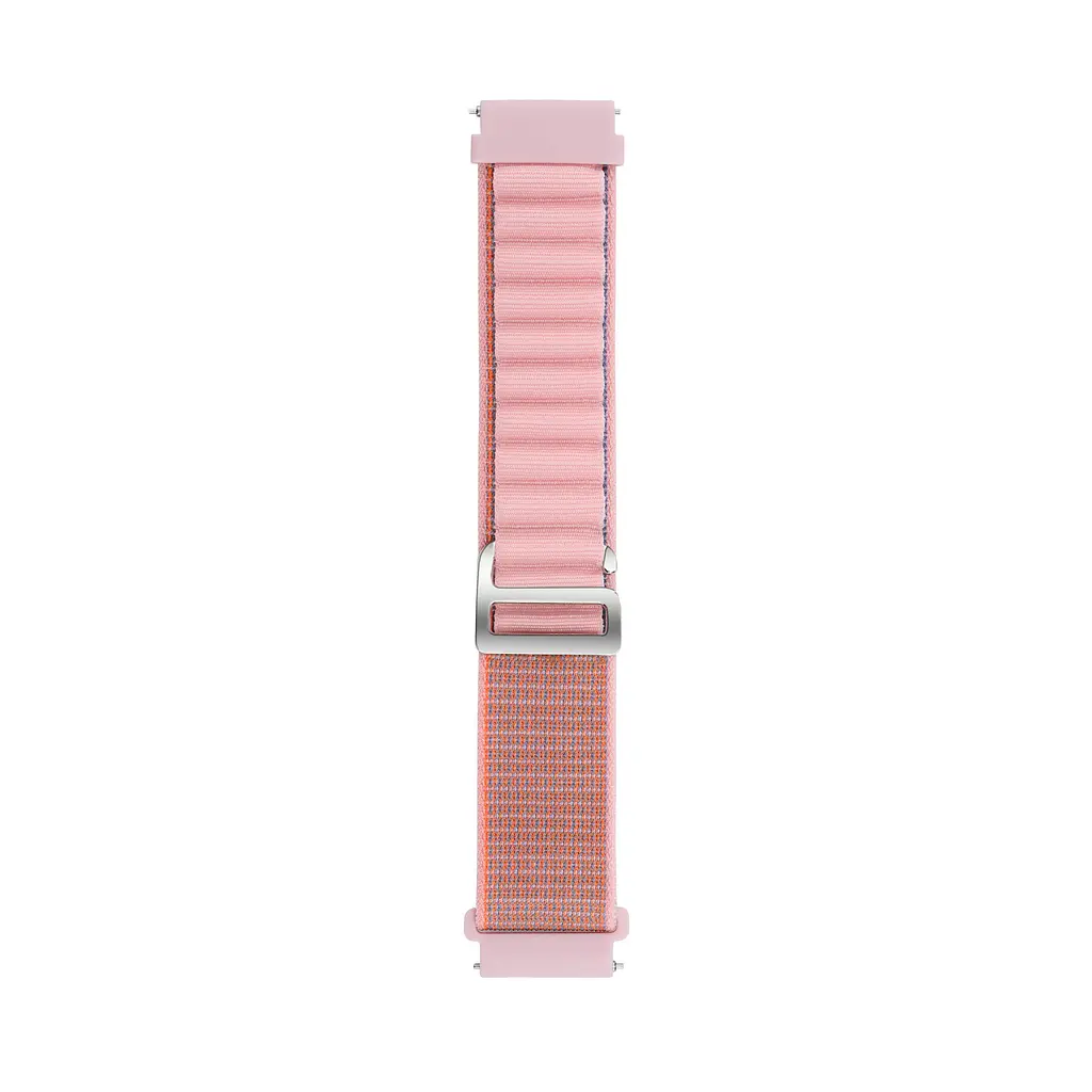 Браслет NormalCloth Wave для Samsung Galaxy Watch 6 Classic 43mm 6 Classic 47mm - розовый ширина крепления 20мм нейлоновый Watchbands (W24-2WB54157522) - фото 3