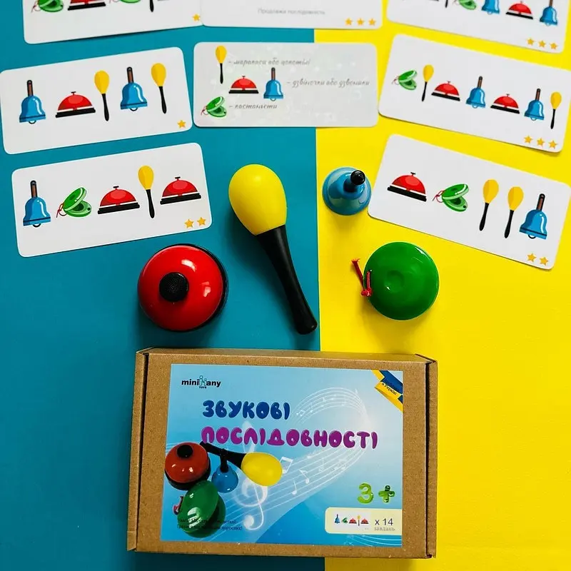 Розвивальний набір з картками-завданнями "Звукові послідовності" MM10019 - фото 3