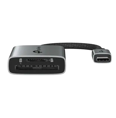 Кардридер USB TP-Link, Grey, Type-C 3.0 - SD / microSD, 15 см (UA430C) - фото 2