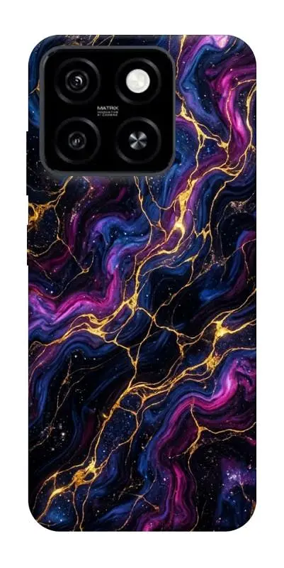 TPU чохол Demsky Purple space marble для ZTE Blade A55 4G