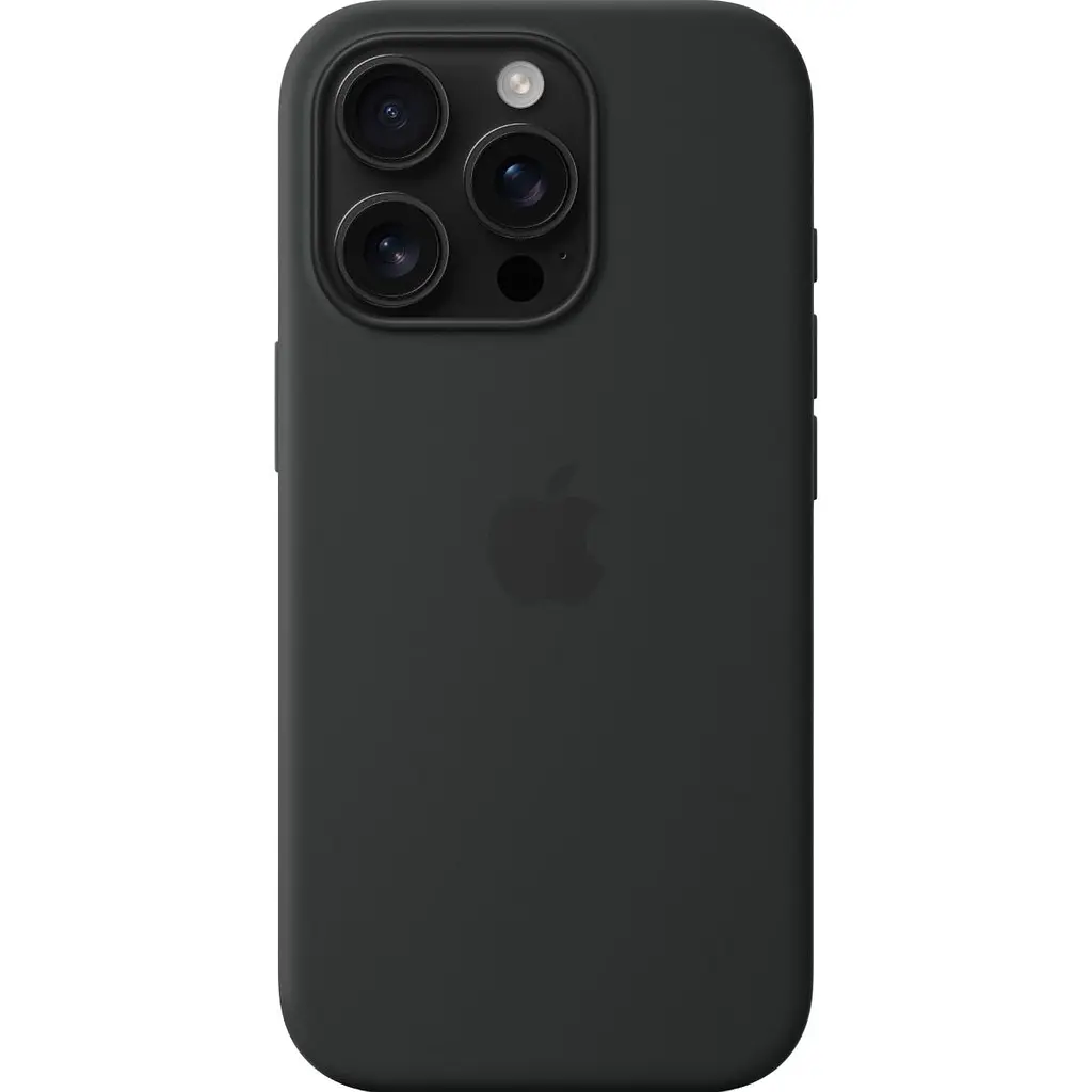 Чохол Silicone Case with MagSafe для Apple iPhone 16 Pro Black AAA [116597] - фото 4