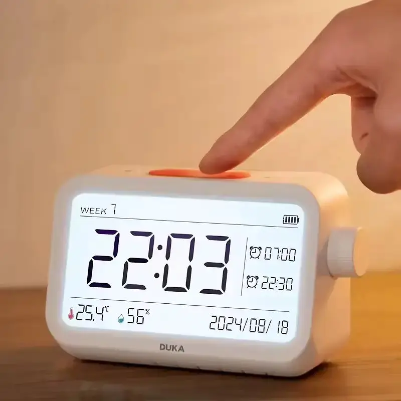 Домашня метеостанція - годинник - термометр гігрометр ATuMan MT2 Multifunctional Thermohygrometer Alarm Clock - фото 4