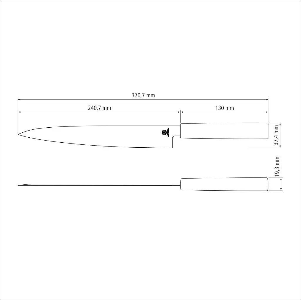 Нож для суши Sushi Silver Yanagiba, 229 мм TRAMONTINA kuh0016886 - фото 3