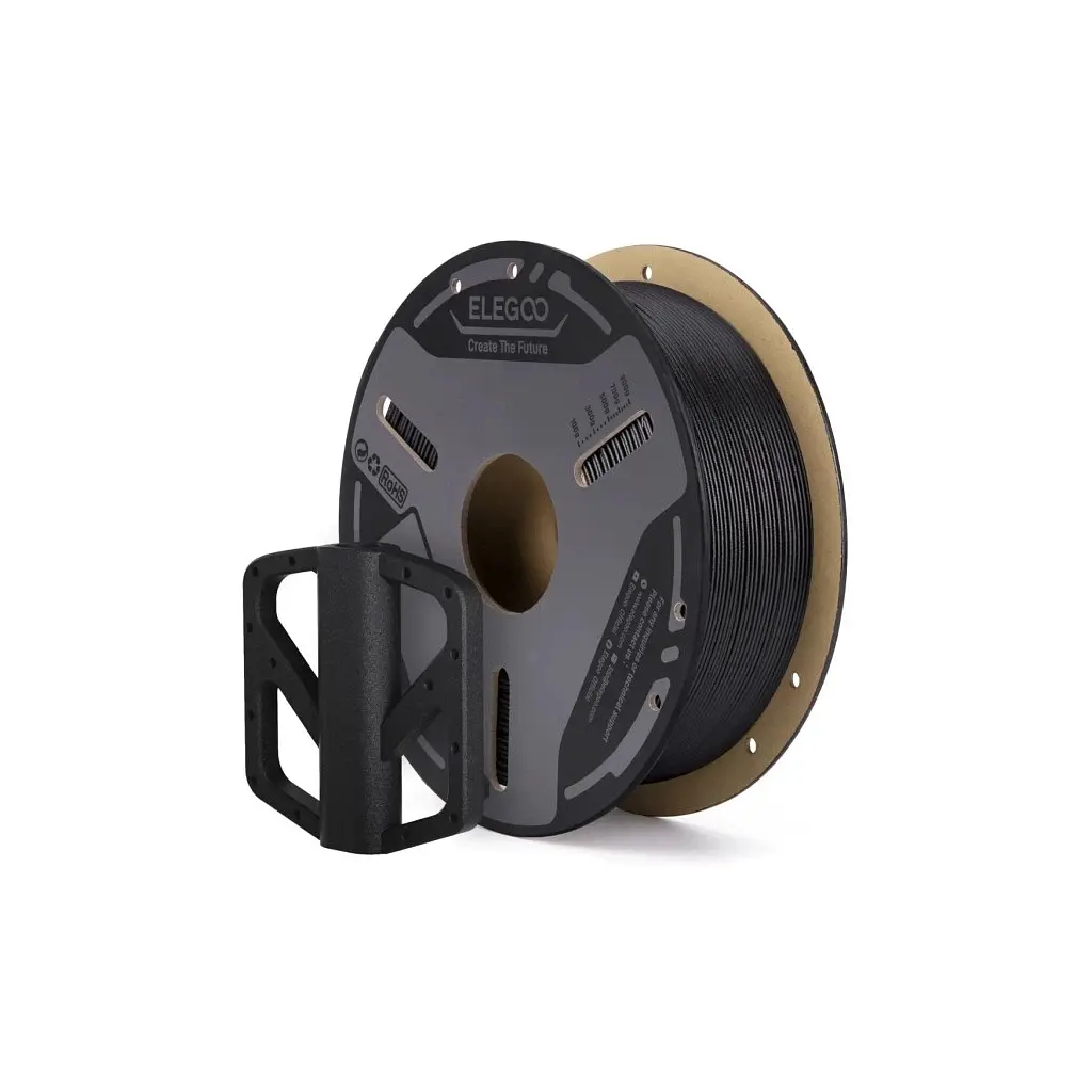 Пластик для 3D-принтера ELEGOO PETG-GF 1кг, 1.75мм, black, fiberglass (50.203.0636)