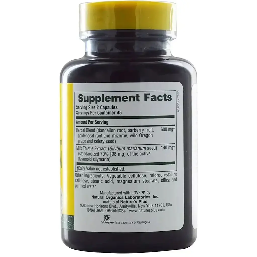 Розторопша для печінки NaturesPlus Liv-R-Actin Milk Thistle 90 вегетаріанських капсул - фото 2