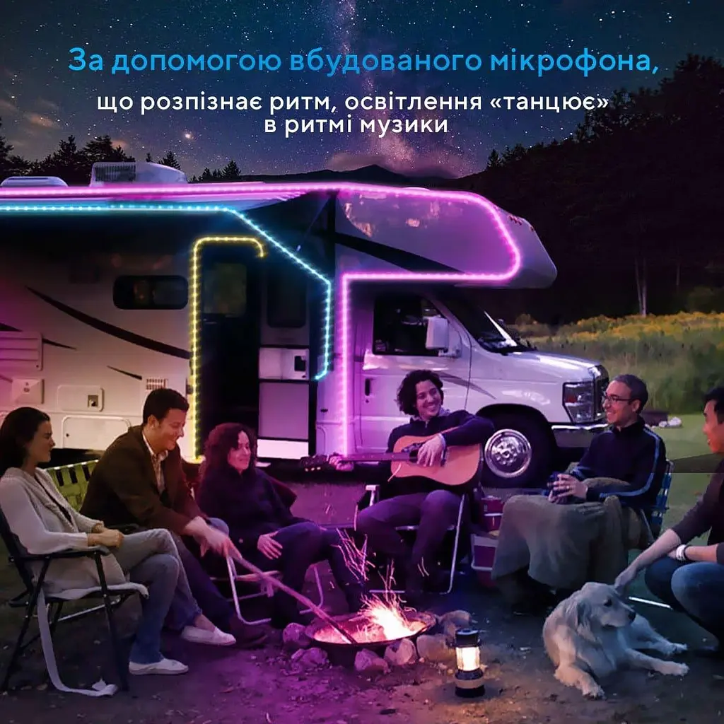 Стричка свитлодиодна розумна Govee H611 LED Strip Lights, 10м, RGB, WI-FI/Bluetooth, билий - фото 4