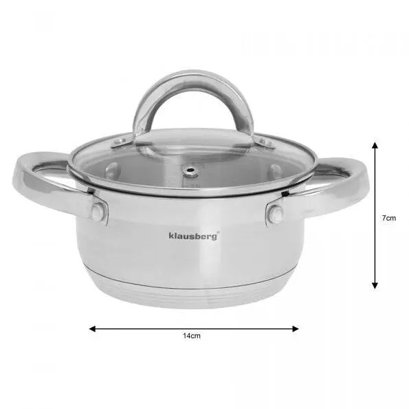 Каструля Klausberg KB-7121 14см 1л - фото 3