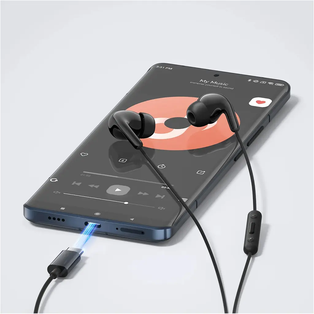 Наушники Xiaomi Type-C Earphones Black (1071791) - фото 4