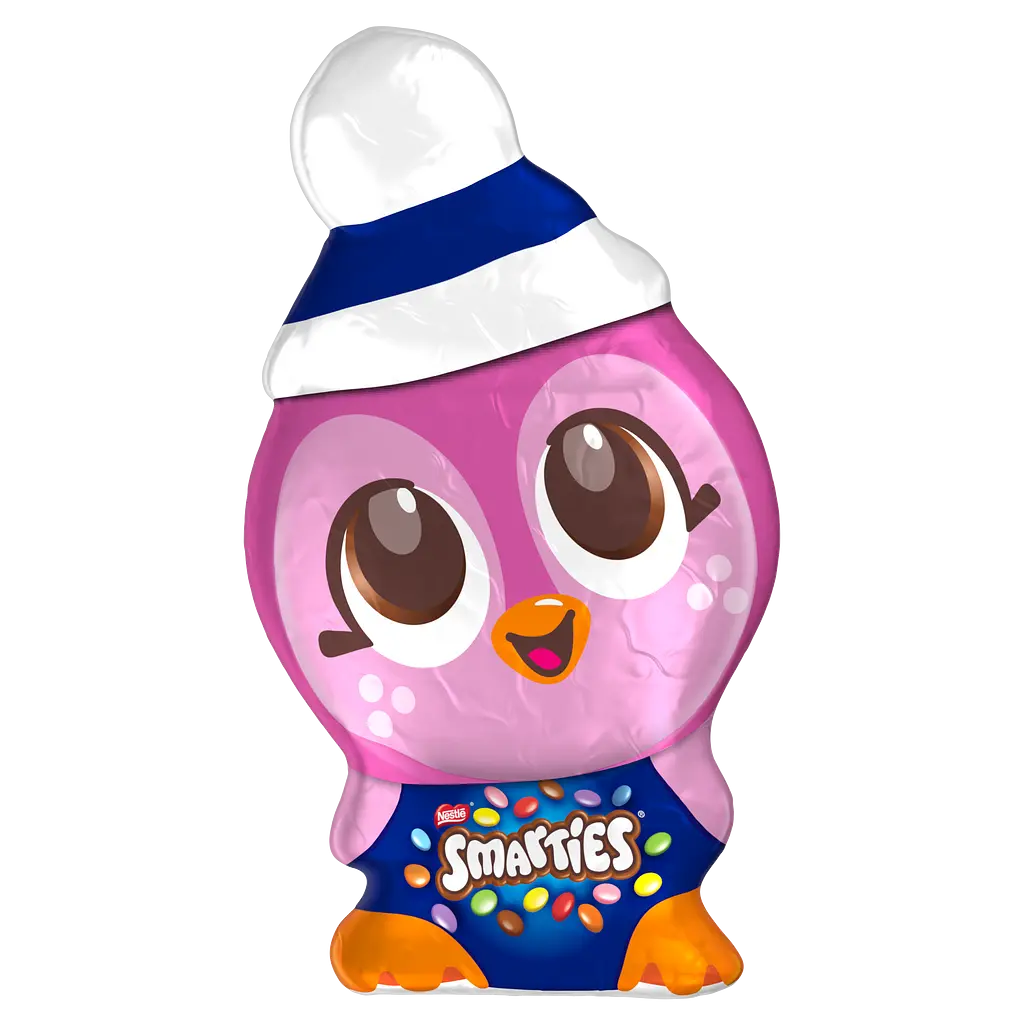 Шоколадна фігурка Smarties Пінгвін, з кольоровим дражем всередині, в асортименті, 85 г - фото 2