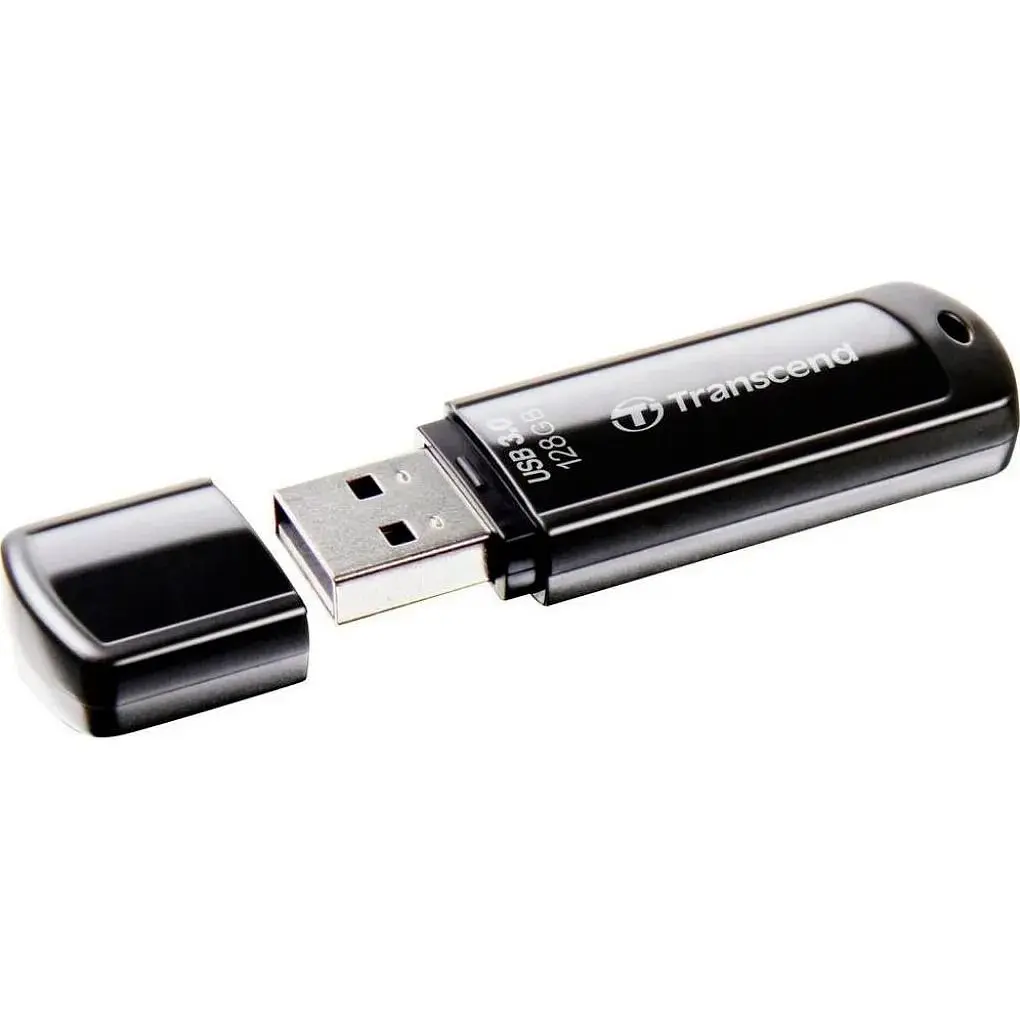 USB флеш-накопичувач Transcend JetFlash 700 128GB USB-A 3.0 Black (TS128GJF700) [90891] - фото 3