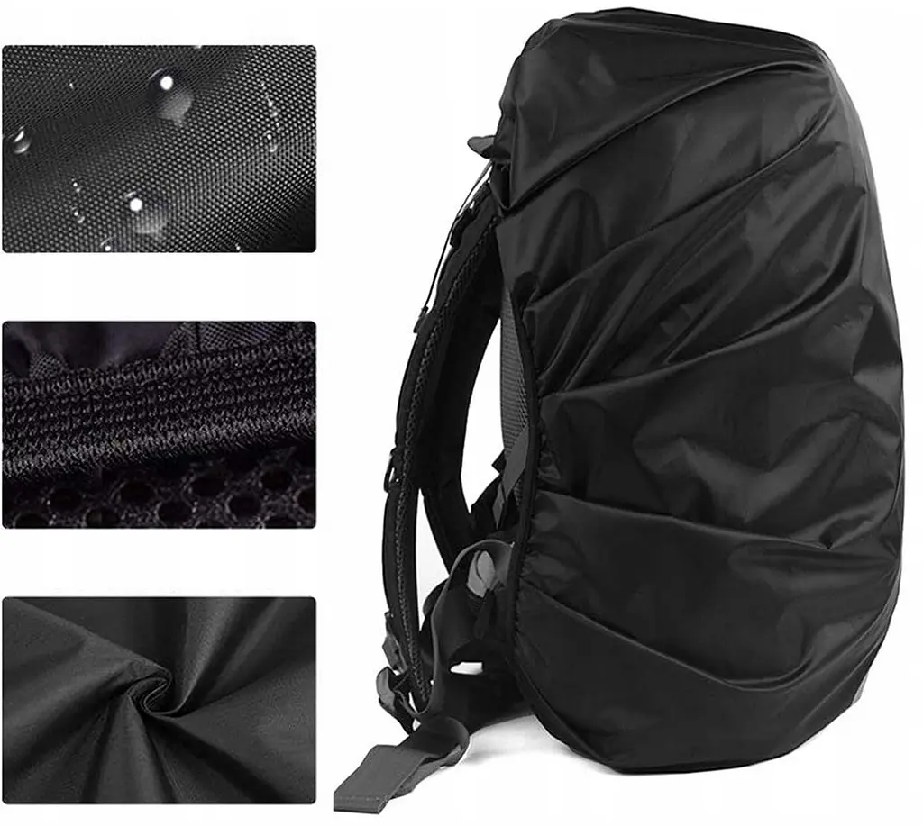 Чохол-дощовик для рюкзака Nela-Style Raincover до 30L чорний - фото 5
