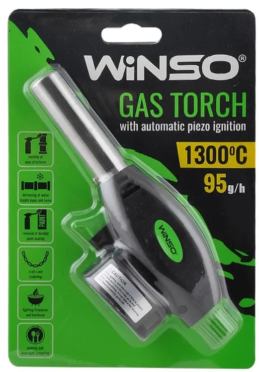 Горелка газовая Winso с автоматическим пьезорозжигом длина сопла 68 мм - фото 5
