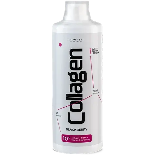 Collagen Liquid 1000 мл з біотином та вітаміном C для волосся, шкіри, нігтів, суглобів, Blackberry