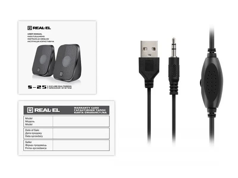 Компьютерні колонки REAL-EL S-25 black (EL121100022) - фото 8
