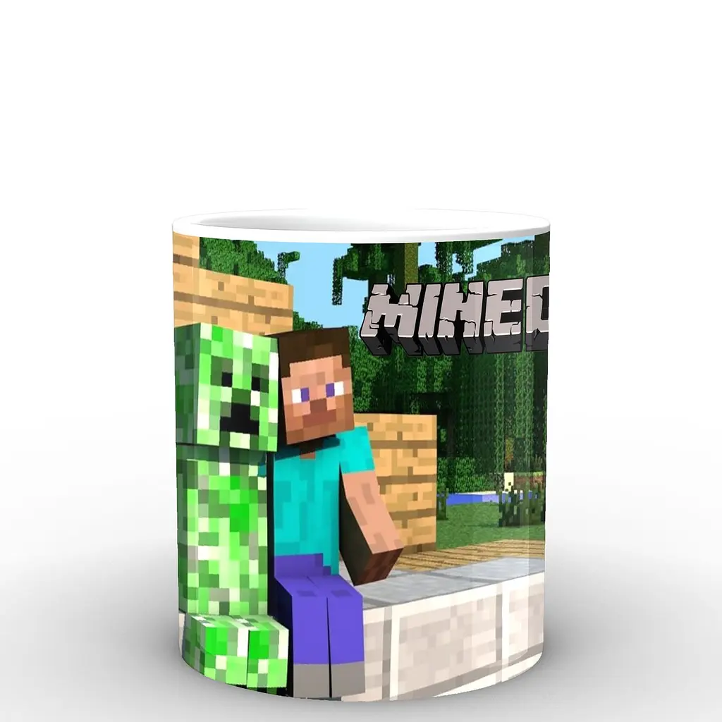 Кухоль GeekLand Minecraft Майнкрафт Стів MС.02.001 330 мл білий - фото 3