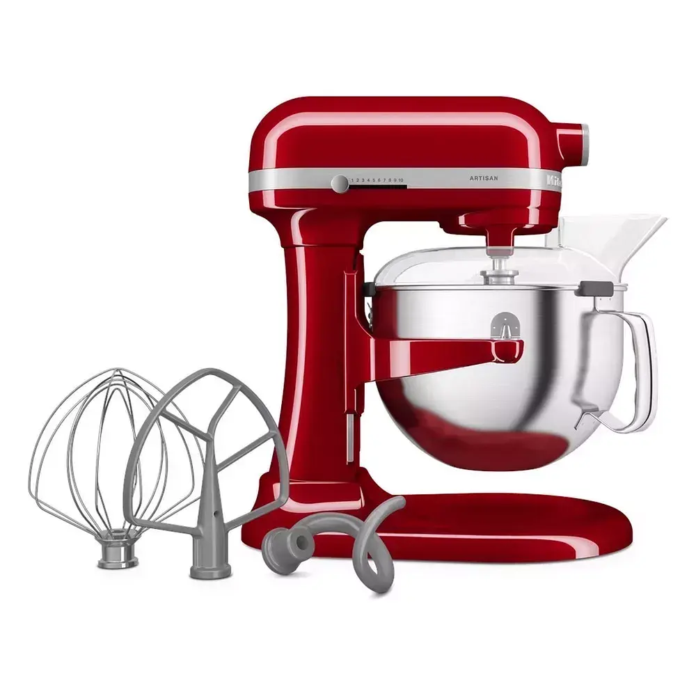 Кухонна машина KitchenAid Artisan 5,6 л 5KSM60SPXEER з підйомною чашею червоний - фото 3