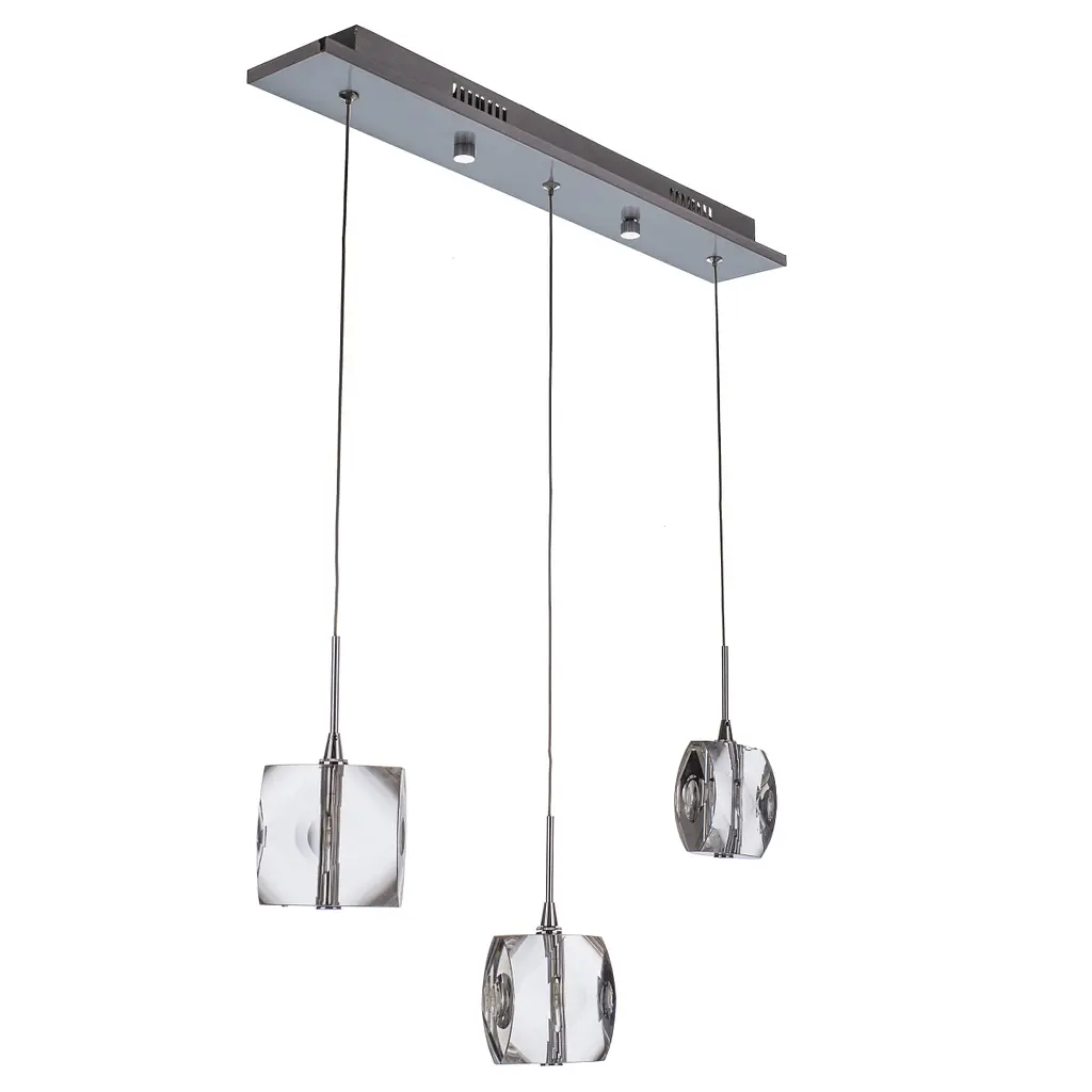 Люстра подвесная Brille галогенная G4 20W CH (BR-01155S/3) - фото 5