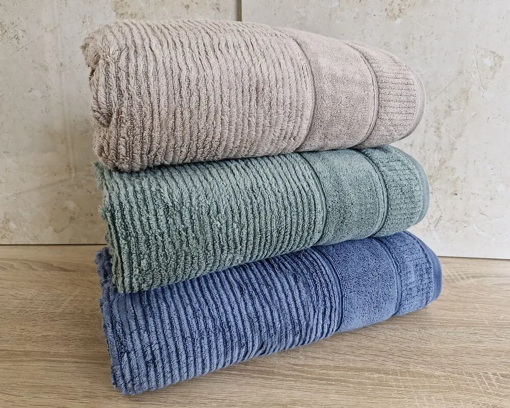 Набір турецьких махрових рушників Cestepe MicroCotton Premium 3 штуки 70x140 Nevara 2 щільність 600 г/м2 - фото 5