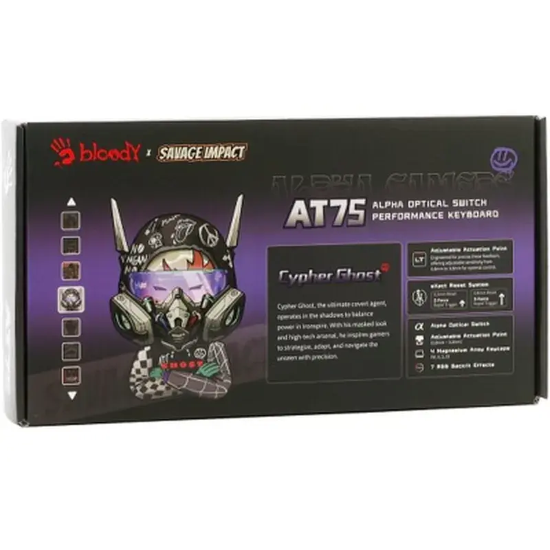 Клавіатура A4Tech AT75 RGB USB UA Cypher Ghost (4711421001830) - фото 12