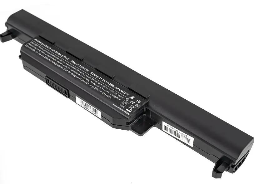 Акумулятор Asus A32-K55 (A45, A55, A75, K45, K55, K75) 10.8V 5600 mAh Black (LG/ Samsung/ Sanyo)