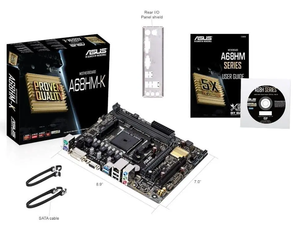 Материнська плата ASUS A68HM-K (A68HM-K) (Socket FM2, AMD A68H, Micro-ATX) Б/в - фото 5