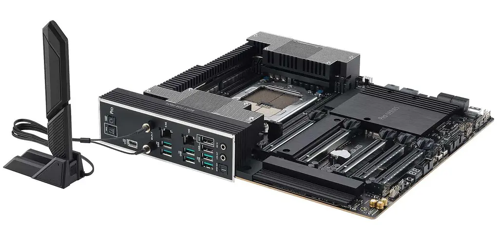Материнська плата ASUS PRO WS TRX50-SAGE WIFI (PRO WS TRX50-SAGE WIFI) (Socket TR5, AMD TRX50, CEB) - фото 5