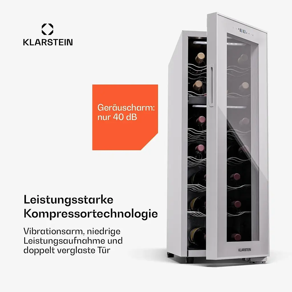 Винный холодильник Klarstein Shiraz 18 Duo (10045301) - фото 3