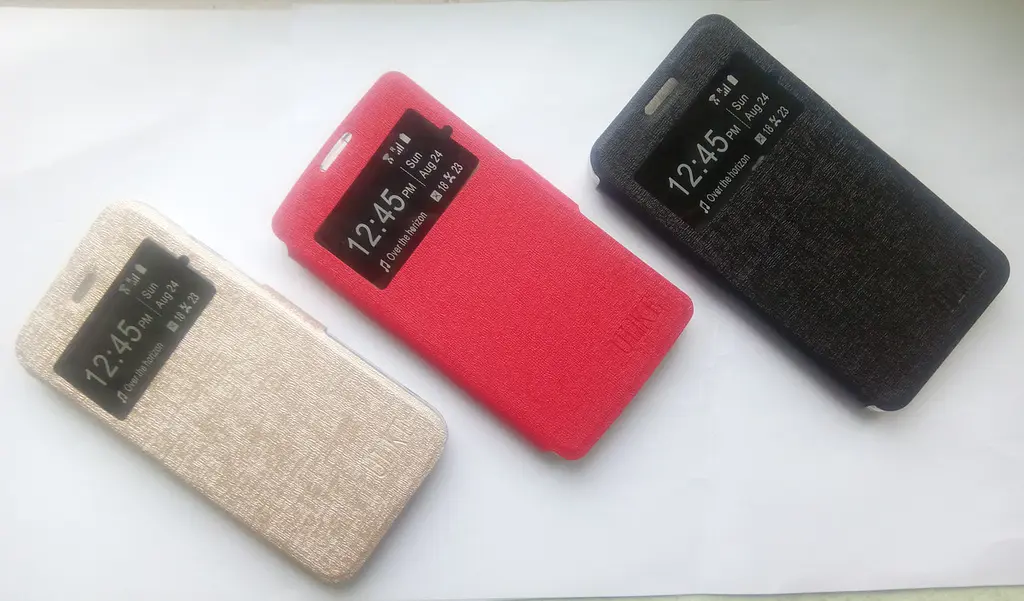Чохол Huawei Y5C чорний шкіра силікон - фото 3