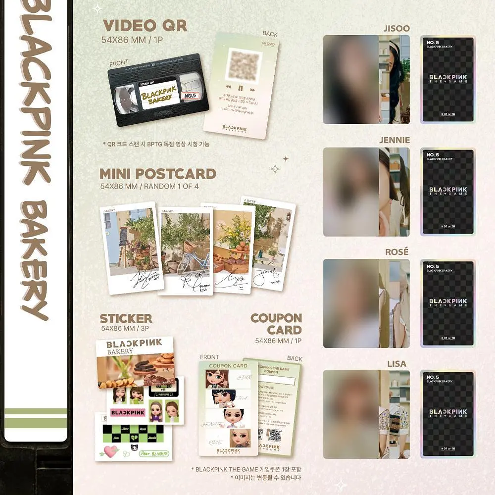 Картки ліцензійні Yg Entertainment The Game Photocard Collection Blackpink Колекція фотокарт Блекпінк YE 05 - фото 3