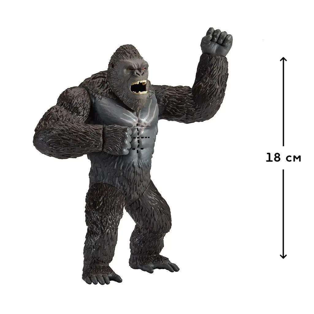Фігурка Godzilla x Kong – Конг готовий до бою (18 cm, звук) Godzilla vs. Kong 35507 - фото 2