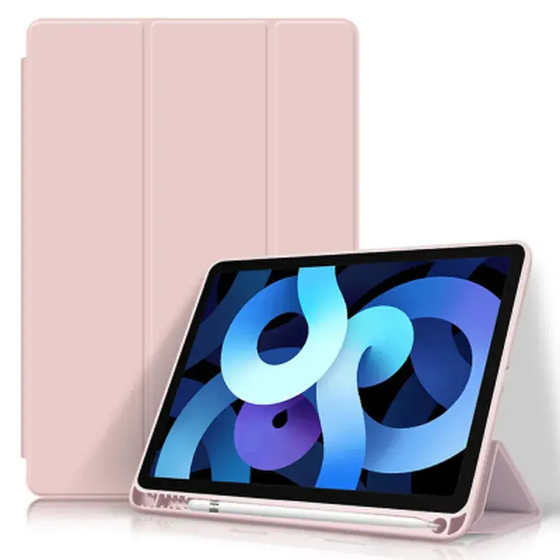 Чохол до планшета BeCover Tri Fold Soft TPU mount Apple Pencil Apple iPad 10.9" 2022/24/11" 2025 Pink (708462) - фото 3
